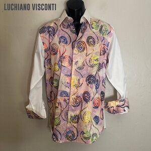 Luchiano Visconti Limited Edition Contrast Long Sleeve Shirt Medium Gently worn